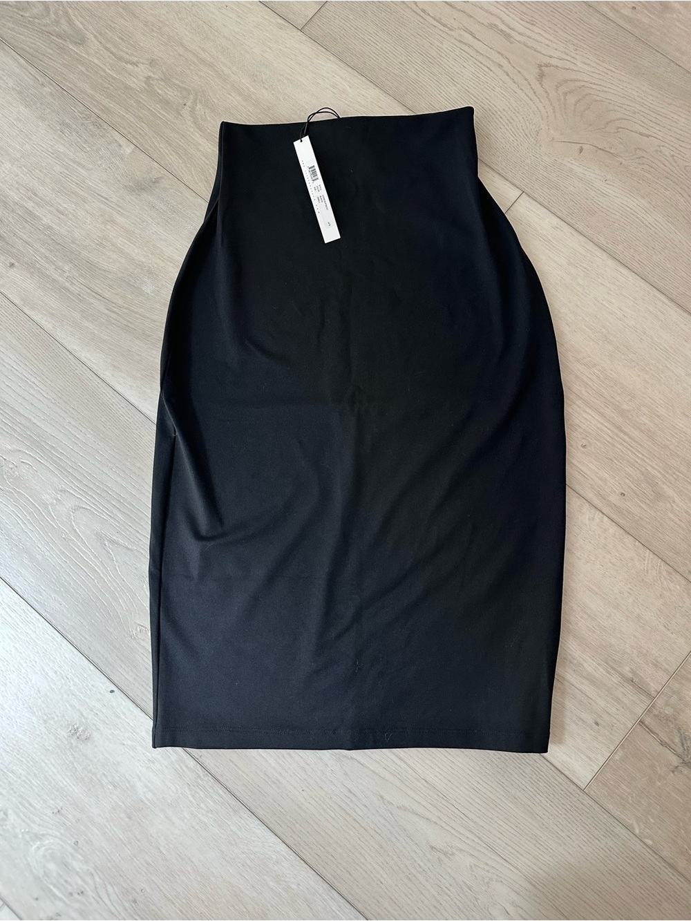 Susana Monaco Black High Waist Pencil Skirt NWT Size Small Stretch Midi